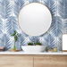 NextWall Peel &amp; Stick Paradise Palms  Coastal Blue Wallpaper thumbnail image 4 of 5