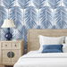 NextWall Peel &amp; Stick Paradise Palms  Coastal Blue Wallpaper thumbnail image 5 of 5