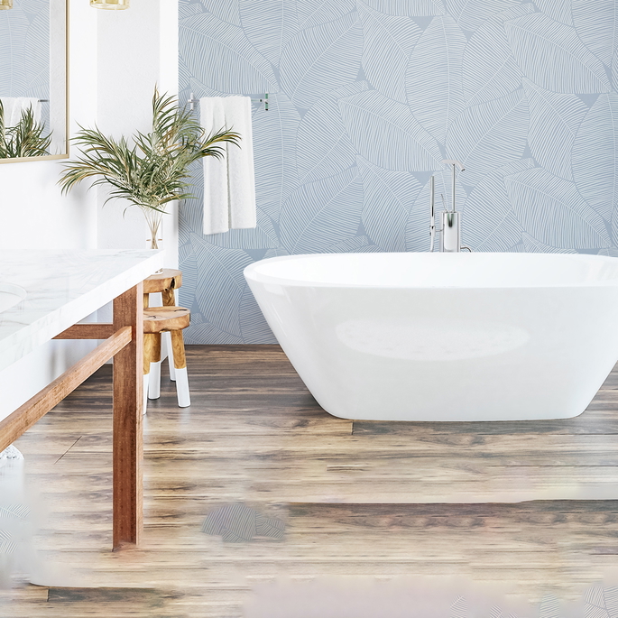NextWall Peel &amp; Stick Summer Magnolia Blue Skies Wallpaper image 4 of 5