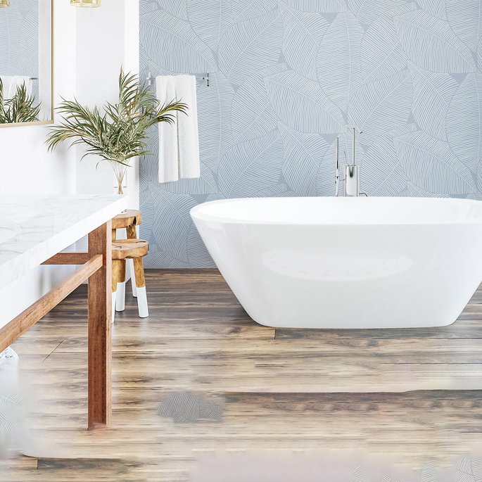 NextWall Peel &amp; Stick Summer Magnolia Blue Skies Wallpaper image 4 of 5