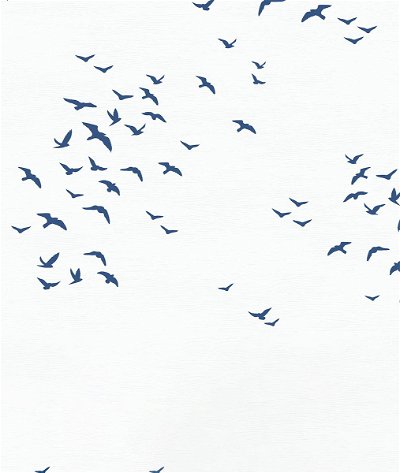 NextWall Peel & Stick Birds in Flight Navy Blue Wallpaper