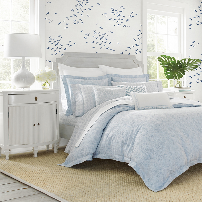 NextWall Peel &amp; Stick Birds in Flight Navy Blue Wallpaper image 3 of 5