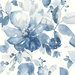 NextWall Peel & Stick Watercolor Flower Bluestone Wallpaper