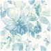 NextWall Peel &amp; Stick Watercolor Flower Seaglass Wallpaper thumbnail image 1 of 5