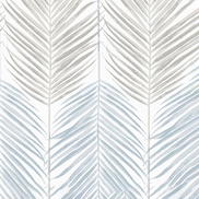 NextWall Peel & Stick Two Toned Palm Blue Mist & Daydream Grey Wallpaper