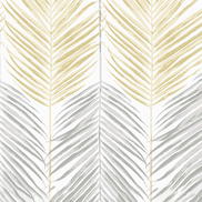 NextWall Peel & Stick Two Toned Palm Wheat & Daydream Grey Wallpaper
