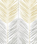 NextWall Peel & Stick Two Toned Palm Wheat & Daydream Grey Wallpaper