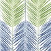 NextWall Peel & Stick Two Toned Palm Coastal Blue & Fern Green Wallpaper