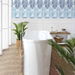 NextWall Peel &amp; Stick Two Toned Palm Blue Lagoon Wallpaper thumbnail image 2 of 5