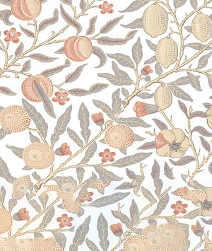 NextWall Peel & Stick Pomegranate Daydream Grey & Melon Wallpaper