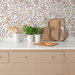 NextWall Peel &amp; Stick Pomegranate Daydream Grey &amp; Melon Wallpaper thumbnail image 5 of 5