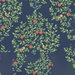 NextWall Peel & Stick Fruit Tree Navy Blue & Greenery Wallpaper