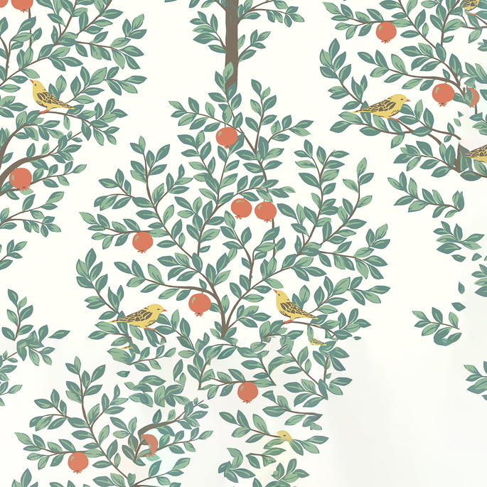 NextWall Peel &amp; Stick Fruit Tree Juniper Wallpaper image 1 of 5