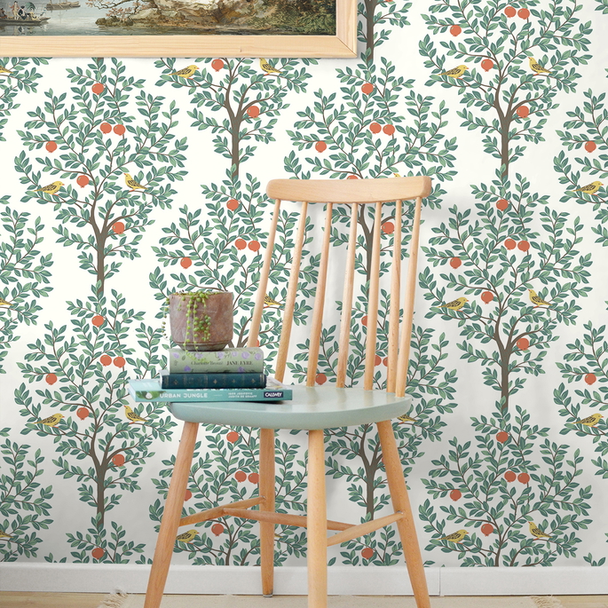 NextWall Peel &amp; Stick Fruit Tree Juniper Wallpaper image 2 of 5