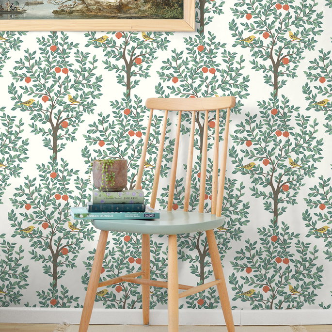 NextWall Peel &amp; Stick Fruit Tree Juniper Wallpaper image 2 of 5