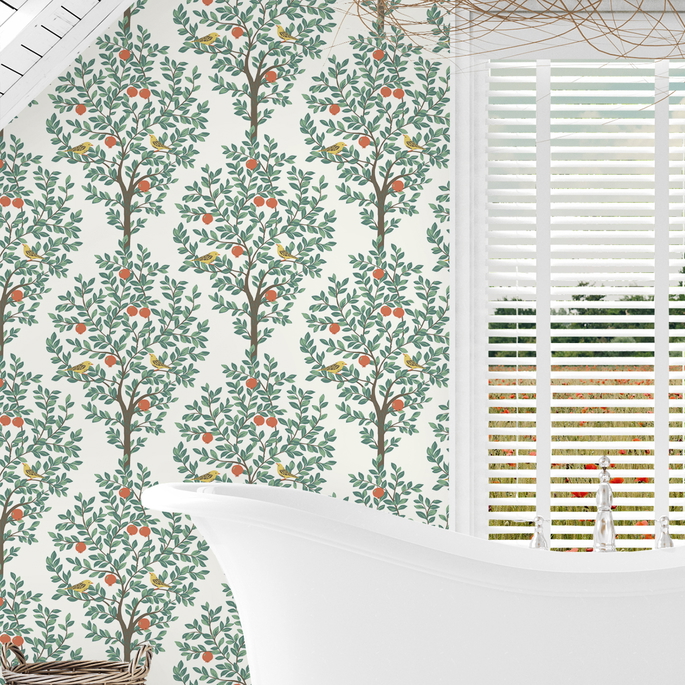 NextWall Peel &amp; Stick Fruit Tree Juniper Wallpaper image 3 of 5