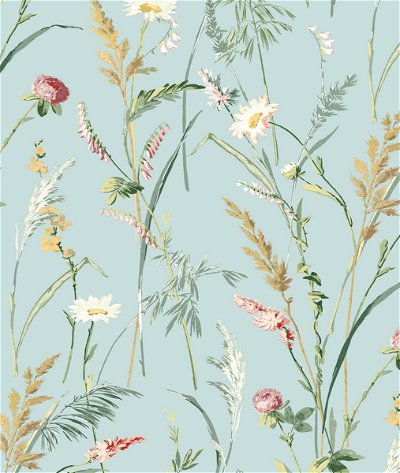 NextWall Peel & Stick Meadow Flowers Seabreeze Wallpaper