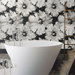 NextWall Peel &amp; Stick Graphic Floral Ebony &amp; Champagne Wallpaper thumbnail image 4 of 5