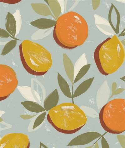 NextWall Peel & Stick Fruit Toss Daydream Grey Wallpaper