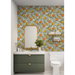 NextWall Peel &amp; Stick Fruit Toss Daydream Grey Wallpaper thumbnail image 2 of 5