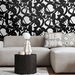NextWall Peel &amp; Stick Inkblot Onyx Wallpaper thumbnail image 2 of 5