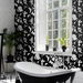 NextWall Peel &amp; Stick Inkblot Onyx Wallpaper thumbnail image 4 of 5