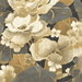 NextWall Peel & Stick Nouveau Floral Ebony & Antique Gold Wallpaper