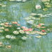 NextWall Peel & Stick Lily Pond Olive & Sky Blue Wallpaper