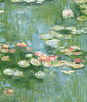 NextWall Peel & Stick Lily Pond Olive & Sky Blue Wallpaper