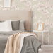 NextWall Peel &amp; Stick Cherry Blossom Grove Parchment &amp; Rose Wallpaper thumbnail image 2 of 5