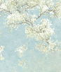 NextWall Peel & Stick Cherry Blossom Grove Blue Mist & Green Tea Wallpaper