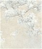 NextWall Peel & Stick Cherry Blossom Grove Parchment & Morning Fog Wallpaper