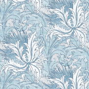 NextWall Peel & Stick Floral Folly Blue Waterfall Wallpaper