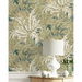 NextWall Peel &amp; Stick Floral Folly Juniper &amp; Parchment Wallpaper thumbnail image 5 of 5