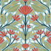 NextWall Peel & Stick Shalin Folk Floral Summer Garden Wallpaper