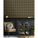 NextWall Peel &amp; Stick Deco Geometric Arches Ebony &amp; Metallic Gold Wallpaper thumbnail image 2 of 5