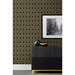 NextWall Peel &amp; Stick Deco Geometric Arches Ebony &amp; Metallic Gold Wallpaper thumbnail image 5 of 5