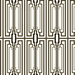 NextWall Peel & Stick Manhattan Deco Ebony & Gold Wallpaper
