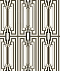 NextWall Peel & Stick Manhattan Deco Ebony & Gold Wallpaper