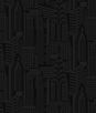 NextWall Peel & Stick City Skyline Cosmic Black Wallpaper