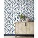 NextWall Peel &amp; Stick Bamboo Silhouette Royal Blue Wallpaper thumbnail image 4 of 5