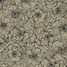 NextWall Peel & Stick Ellie Graphic Floral Gold Shimmer & Ebony Wallpaper