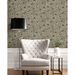 NextWall Peel &amp; Stick Ellie Graphic Floral Gold Shimmer &amp; Ebony Wallpaper thumbnail image 3 of 5