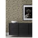 NextWall Peel &amp; Stick Ellie Graphic Floral Gold Shimmer &amp; Ebony Wallpaper thumbnail image 5 of 5