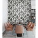 NextWall Peel &amp; Stick Julian Jacobean Floral Ebony &amp; Ivory Wallpaper thumbnail image 4 of 5