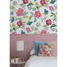 NextWall Peel &amp; Stick Painterly Floral Magenta &amp; Off-White Wallpaper thumbnail image 3 of 5