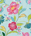 NextWall Peel & Stick Painterly Floral Light Aqua Wallpaper