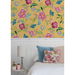 NextWall Peel &amp; Stick Painterly Floral Cantaloupe Wallpaper thumbnail image 3 of 5