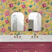 NextWall Peel &amp; Stick Painterly Floral Cantaloupe Wallpaper thumbnail image 4 of 5