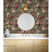 NextWall Peel &amp; Stick Rose Garden Garnet &amp; Basil Wallpaper thumbnail image 4 of 5